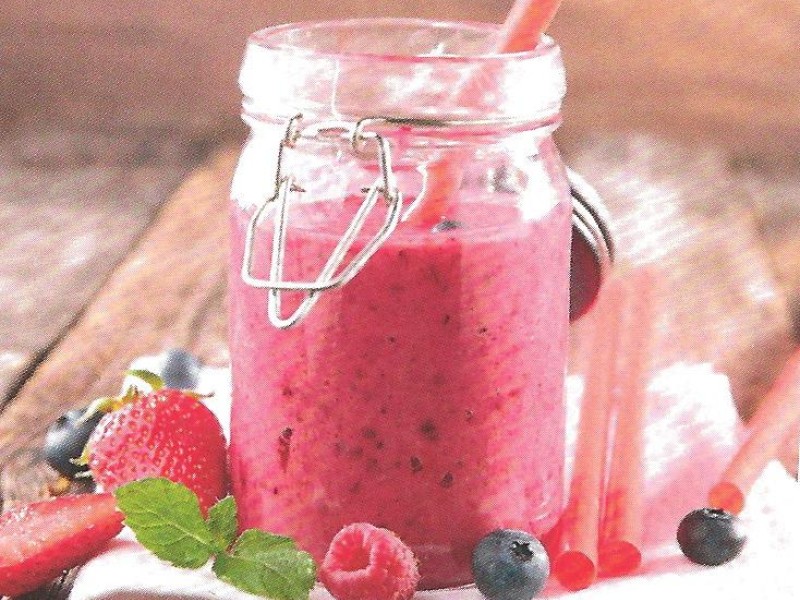 Smoothie van rood fruit